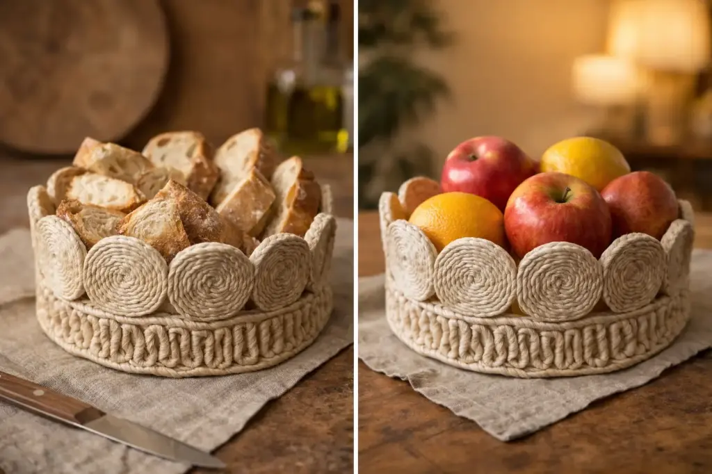 Round Fruit Baske | La Scourtinerie 1882